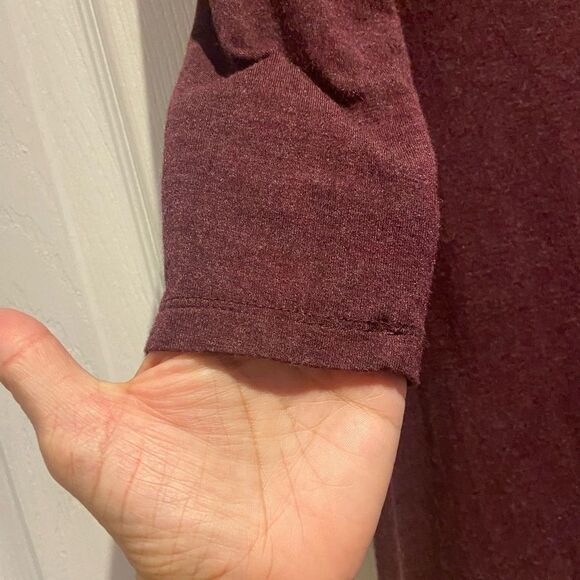 Daily Ritual Burgundy long sleeve Midi Dress Size Medium - Picture 6 of 6